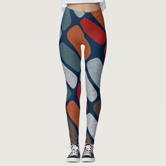 Scribble Pebbles Leggings (Voorkant)