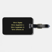 Scribble Pineapple Bagagelabel (Achterkant horizontaal)