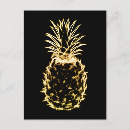 Scribble Pineapple Briefkaart (Voorkant)