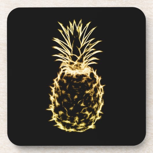 Scribble Pineapple Drankjes Onderzetter (Voorkant)