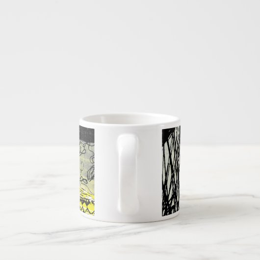 Scribble Scratch Espresso Kop (Achterkant)