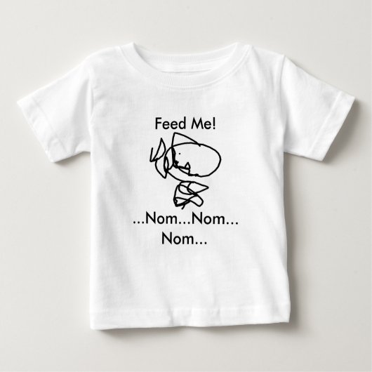 Scribble Shark Baby T-shirt (Voorkant)