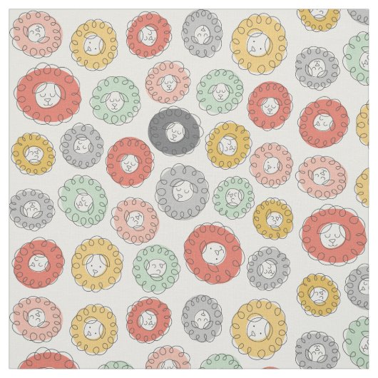 Scribble Sheep Stof (Swatch)