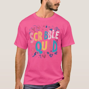 Scribble Squad Grappig Schetsen Fan Tekening Kostu T-shirt