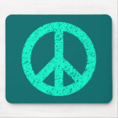 Scribble Stenciled Peace Symbol Muismat (Voorkant)