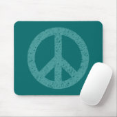 Scribble Stenciled Peace Symbol Muismat (Met muis)