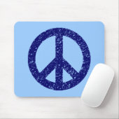 Scribble Stenciled Peace Symbol Muismat (Met muis)