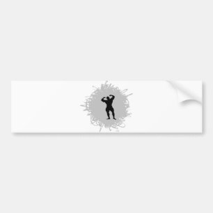 Scribble Style Bodybuilding Bumpersticker