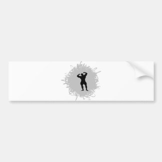 Scribble Style Bodybuilding Bumpersticker