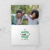 Scribble Texas kerstboom op Red Holiday Card Feestdagen Kaart (Binnen)