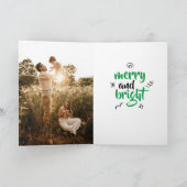 Scribble Texas kerstboom op Red Holiday Card Feestdagen Kaart (Binnen)
