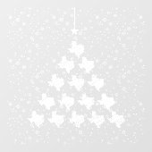 Scribble Texas Kerstmis Raamsticker (Vel)