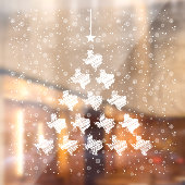 Scribble Texas Kerstmis Raamsticker (Vel 2)