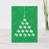 Scribble Texas Kerstmis Tree on Green Feestdagen Kaart (Voorkant)