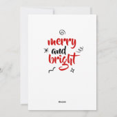 Scribble Texas Kerstmis Tree on Red Feestdagenkaart (Achterkant)