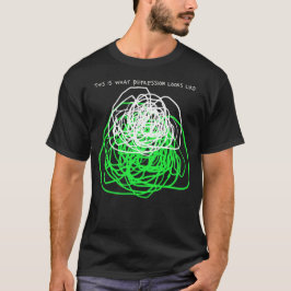 Scribble_thisisHoe depressie eruit ziet T-Shirt