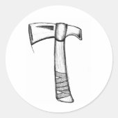 Scribble Tomahawk Sticker (Voorkant)