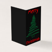 Scribble Tree 25 Pack kerstkaarten Kaart (Buitenkant)