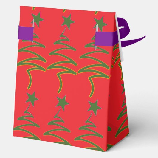Scribble Tree + Star Red Bedankdoosjes (Achterkant)