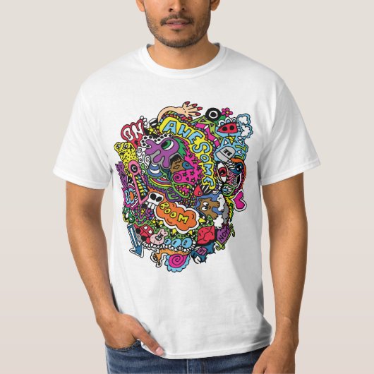 Scribble van mijn geest t-shirt (Voorkant)