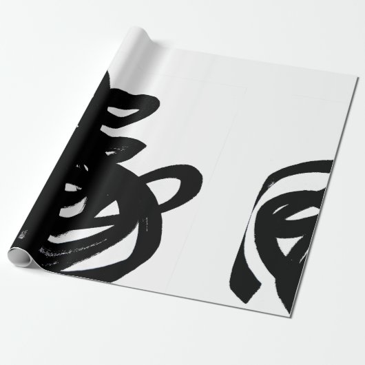 Scribble Wrapping paper Cadeaupapier (Uitgerold)