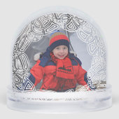 Scribble Wreath Sneeuwbol (Achterkant)