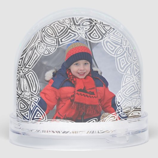 Scribble Wreath Sneeuwbol (Achterkant)