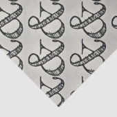 Scribbled Ampersand Sign Speels Plezier Zwart & Gr Tissuepapier (Detail)