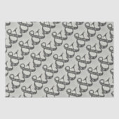 Scribbled Ampersand Sign Speels Plezier Zwart & Gr Tissuepapier (Voorkant)