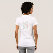 Scribbled Hearts Abstracte Kunst om te Draag T-shirt (Achterkant volledig)