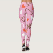 Scribbled Love Hearts Leggings (Achterkant)
