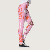 Scribbled Love Hearts Leggings (Rechts)