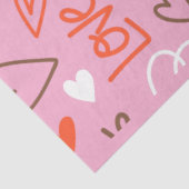 Scribbled Love Hearts Tissue Paper Tissuepapier (Detail)