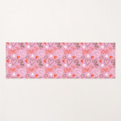 Scribbled Love Hearts Yoga mat (Voorkant (horizontaal))