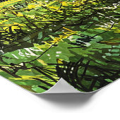 Scribbled Tree - Line Art Style Landscape Poster (Hoek)