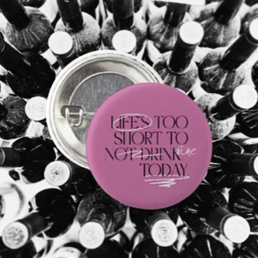 Scribbled Wine Mood – Pinback Button
