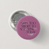 Scribbled Wine Mood – Pinback Button (Voorkant /achterkant)