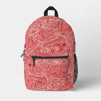 Scribbleprint Backpack Bedrukte Rugzak