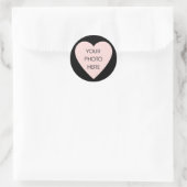 Scribbleprint Black Heart Border Sticker (Tas)
