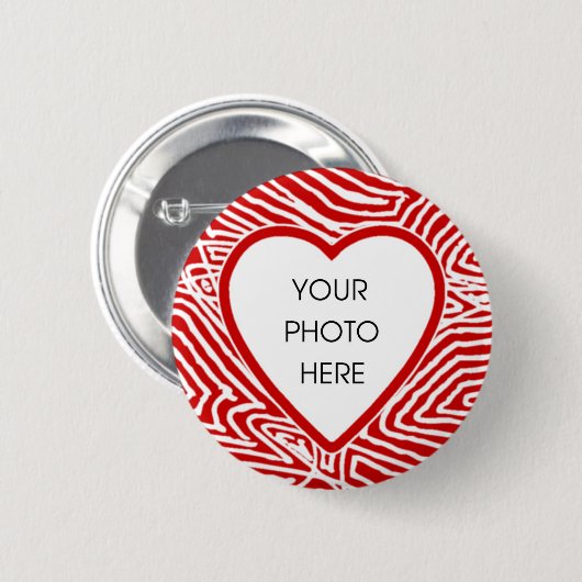 Scribbleprint Hartgrens Button Sjabloon (Voorkant /achterkant)