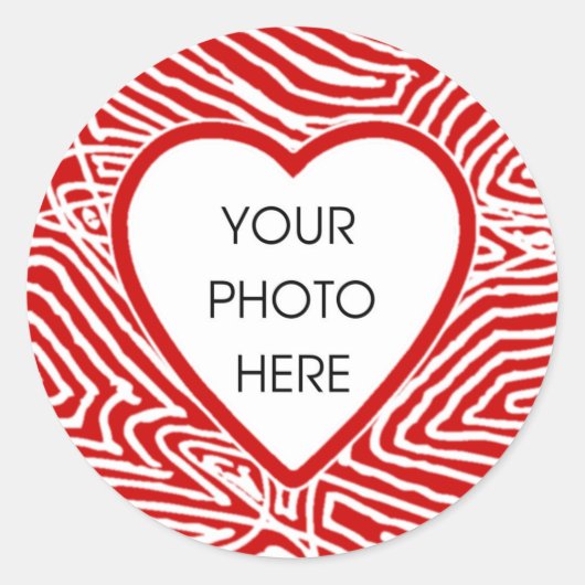 Scribbleprint Hartgrens Stickers Sjabloon (Voorkant)