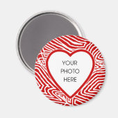 Scribbleprint Heart Border Magnet Sjabloon (Voorkant / Achterkant)