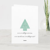 Scribbleprint kerstboom feestdagen kaart (Achterkant)