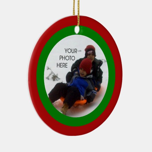 Scribbleprint Kerstmis Keramisch Ornament (Rechts)