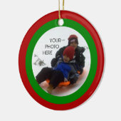 Scribbleprint Kerstmis Keramisch Ornament (Links)