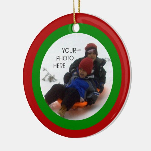 Scribbleprint Kerstmis Keramisch Ornament (Links)