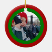 Scribbleprint Kerstmis Keramisch Ornament (Achterkant)