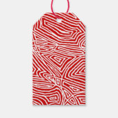 Scribbleprint Red Cadeaulabel (Voorkant)