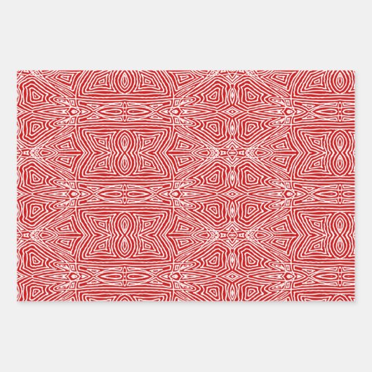 Scribbleprint Red Inpakpapier Vel (Voorkant 2)