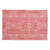 Scribbleprint Red Kussensloop (Achterkant-Links)